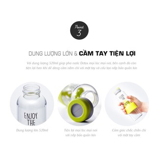 Bình nước Detox Lock and Lock HLC659 520ml