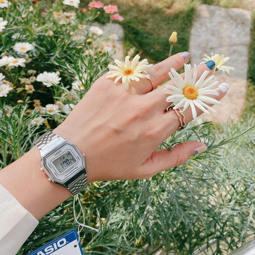 Đồng hồ điện tử nữ đẹp chính hãng Casio LA680WA Bảo hành 1 năm Hyma watch