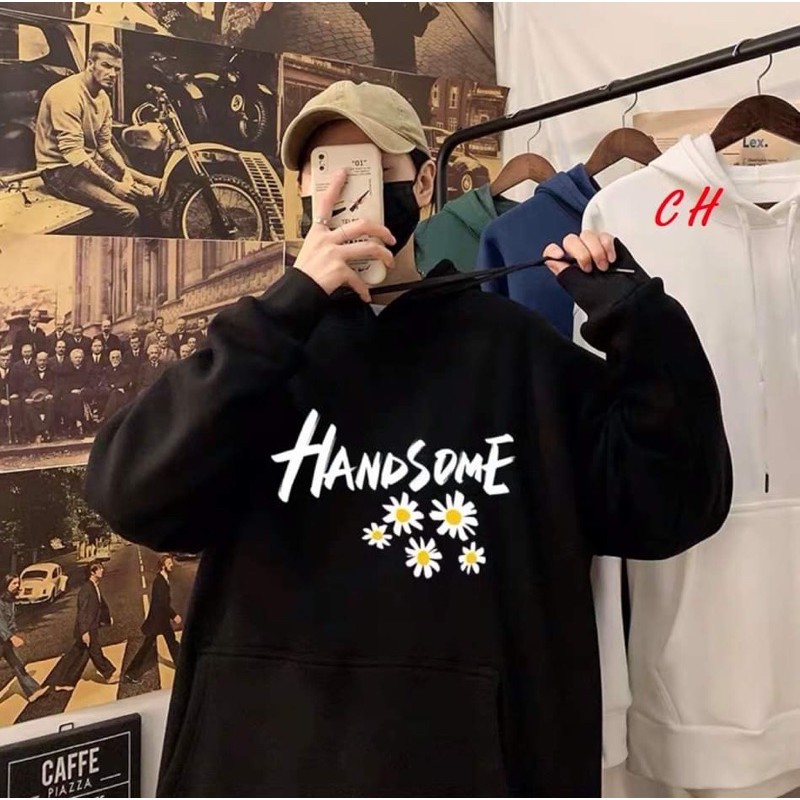 (sale) Áo hoodie hoa cúc 5D handsome CH12 (tuyển sỉ đại lý )