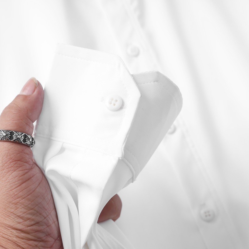 Áo sơ mi nam màu trắng tay dài Bigsize < 120kg | BigBuy360 - bigbuy360.vn