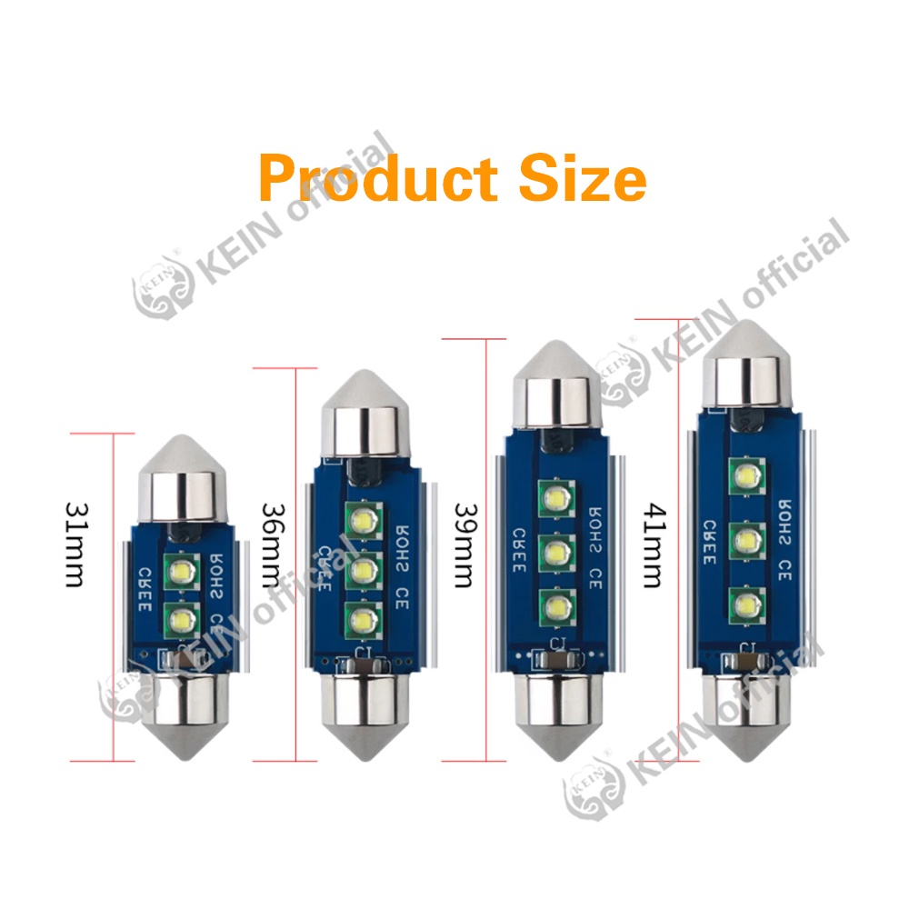 Đèn LED C5W C10W 31mm 36mm 39mm 41mm dành cho xe hơi Festoon C3W