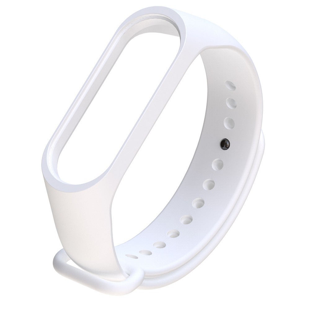 Dây đeo đồng hồ thông minh silicone dẻo có nút đóng phong cách thể thao thích hợp cho Xiaomi Mi Band 4/ 3