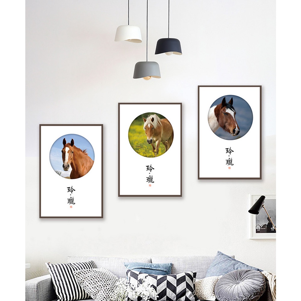In hình ép gỗ Laminate TRANH ĐỘNG VẬT - Mẫu 10 (3 HCN 3x20x30, 3x30x40, 3x40x60). In ảnh theo yêu cầu