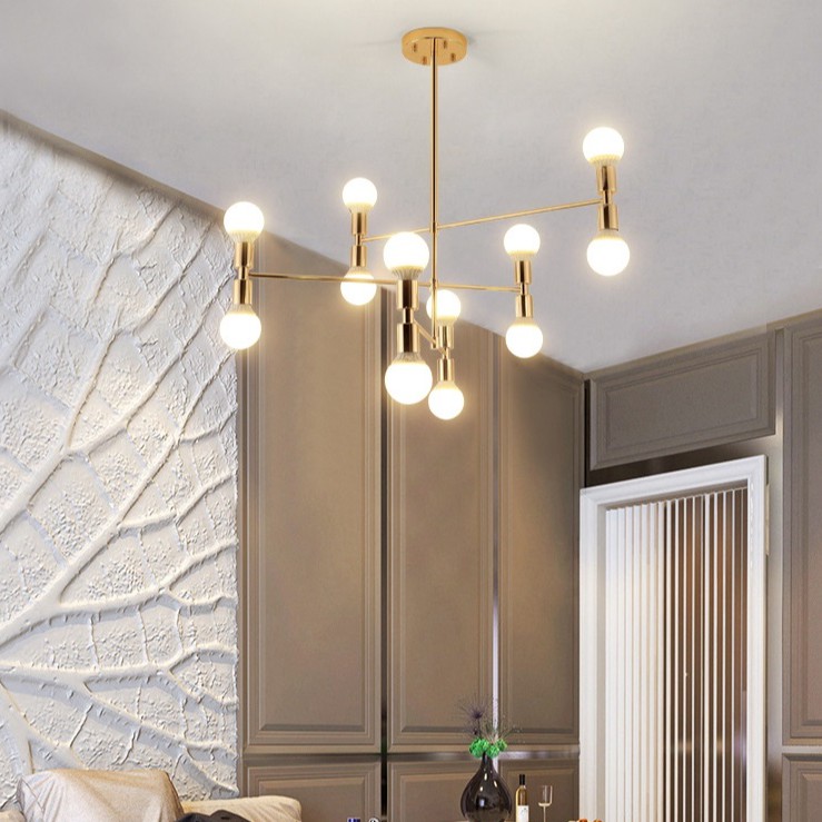 Đèn thả chùm phong cách châu Âu hiện đại, sang trọng - kèm bóng LED chuyên dụng.