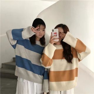 Áo len sọc ngang