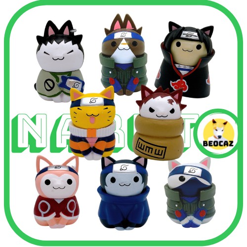 [Tách Lẻ][Tặng Hộp bảo vệ] Combo MẪU MÈO LỚN 6cm Mô Hình mèo chibi 16 nhân vật Naruto tsum tsum - Đồ chơi Naruto