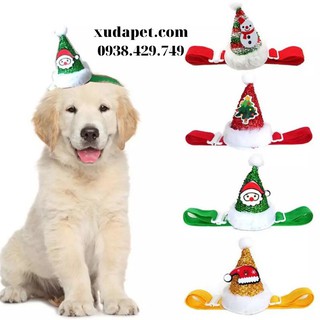 Nón Chóp Noel Cho Chó Mèo cho không khí ngày lễ Giáng sinh thêm vui tươi, ấm áp - Xudapet - SP000537