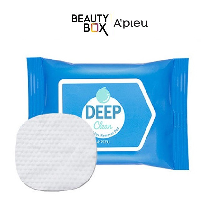 Khăn Giấy Tẩy Trang Mắt Môi A'Pieu Deep Clean Lip&Eye Remover Pad 30sheets/45g