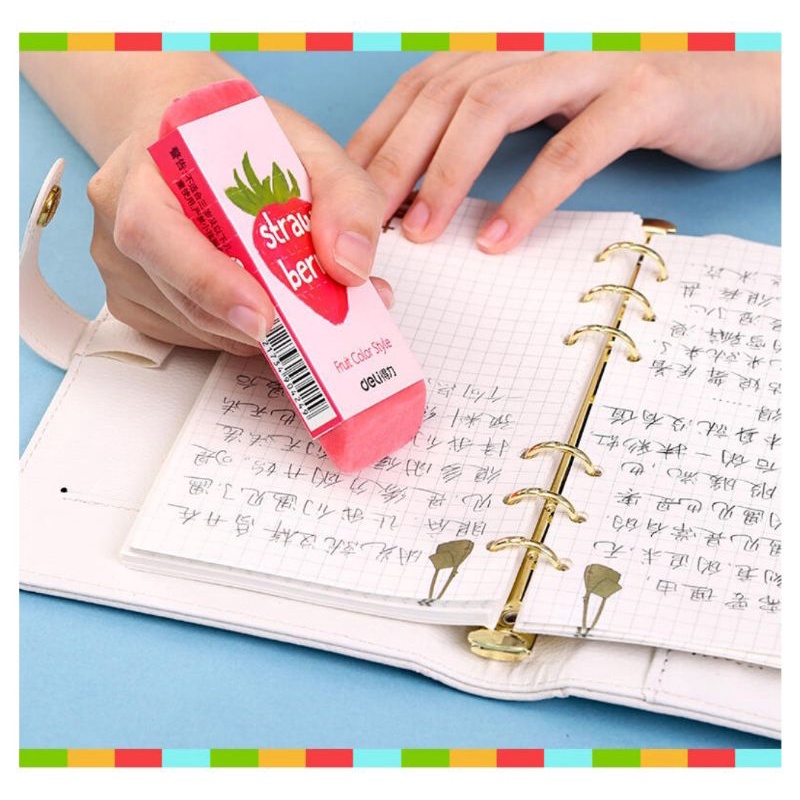 Gôm tẩy cỡ lớn hình trái cây - Tẩy gôm siêu to khổng lồ nhiều màu dùng lâu dài ShopMaeum610