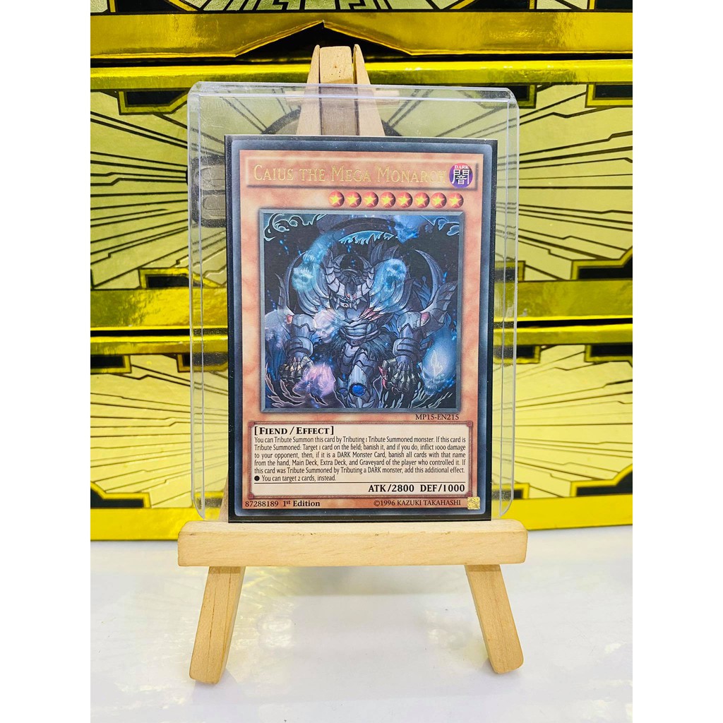 [ Dưa Hấu Yugioh ] Lá bài thẻ bài Caius the Mega Monarch - Ultra Rare - Tặng bọc bài nhựa bảo quản