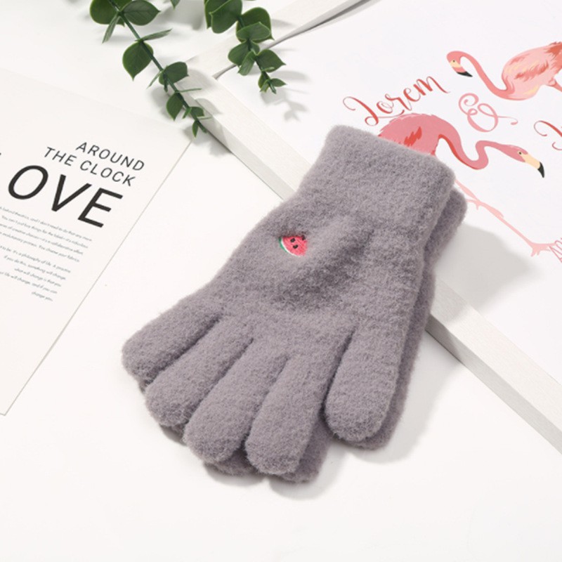 Găng Tay Len Giữ Ấm Hình Trái Cây Dễ Thương Cho Người Lớn