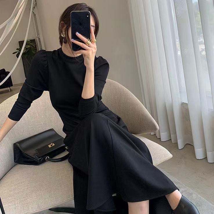 đầm đen đầm dài đầm bầu công sở váy sang chảnh tiểu thư đầm vintage đầm bigsize nữ đầm đi tiệc váy tiểu thư sang chảnh váy nữ xinh