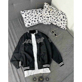 Áo khoác dù bomber ARGARN 2 lớp chất dù chống nắng form rộng phong cách Unisex