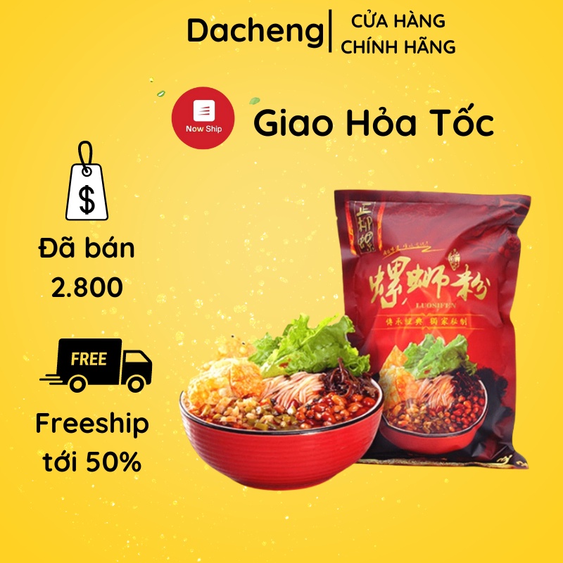 Bún ốc lý tử thất liễu châu chua cay 1 gói 305g, đồ ăn vặt Sài Gòn vừa ngon vừa rẻ | Dacheng Food