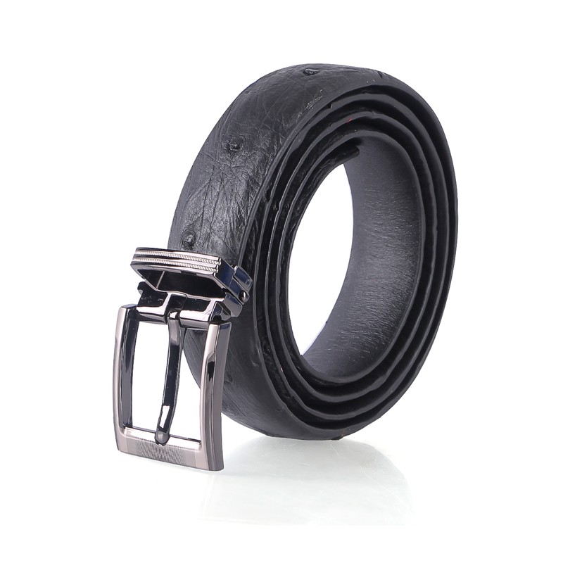 Dây thắt lưng nữ Huy Hoàng da đà điểu da hột màu đen, nâu đất, vàng bò, nâu đỏ HP5421-22-23-24
