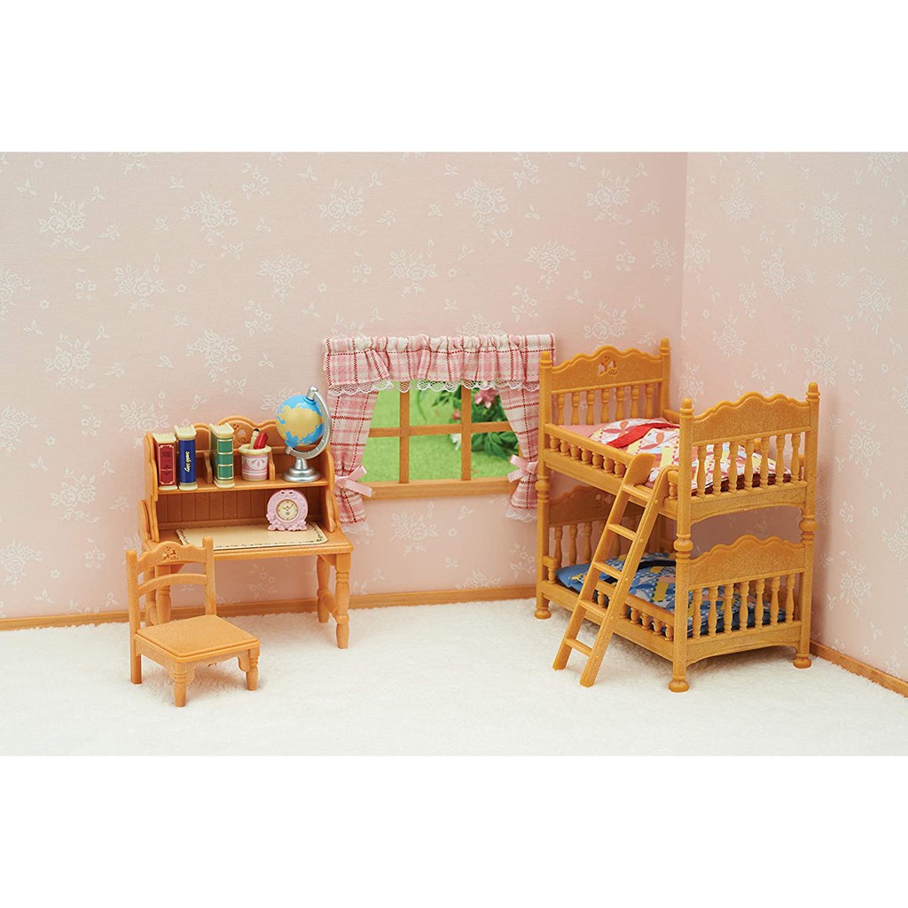 Sylvanian Families Calico Critters Phòng Ngủ Của Bé Children's Bedroom Set