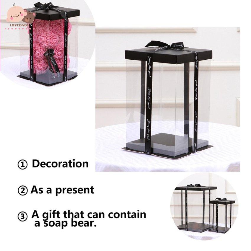 Hộp Rỗng Đựng Quà Tặng Gấu Bông / Hoa Hồng / Thỏ Đáng Yêu