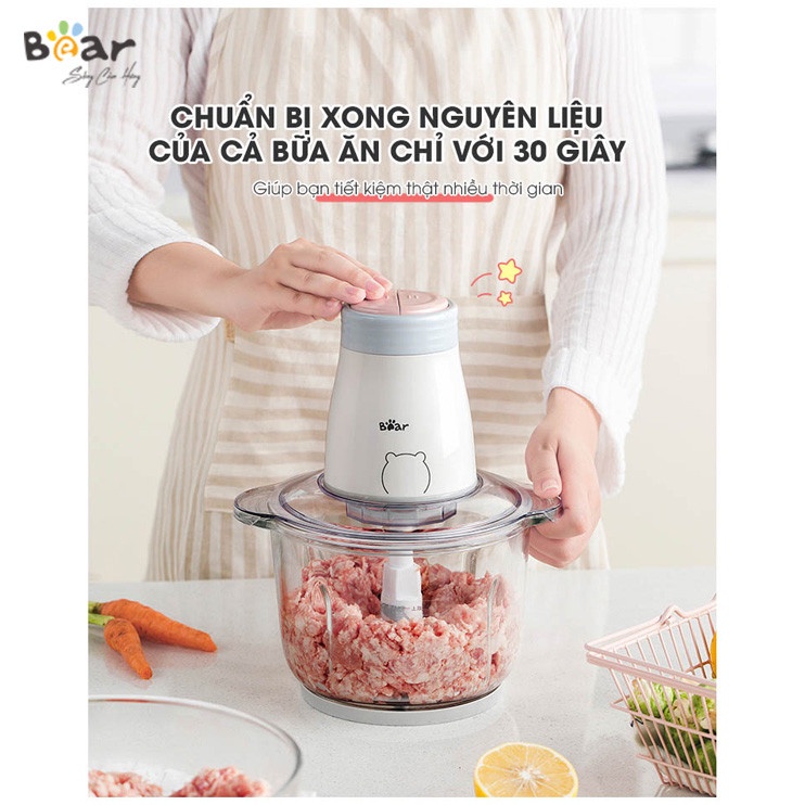 Máy Xay Thịt Đa Năng Bear 2L - FCB20V1 Bảo Hành Chính Hãng 18 Tháng