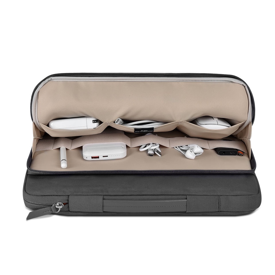 Bao đựng máy tính xách tay WiWU Ora cho Macbook Air 13,6 M2 2022 Vỏ đựng máy tính xách tay chống nước chống sốc cho Macbook Pro 13 M1 M2 Túi máy tính xách tay nhiều túi cho Macbook Pro Air 16 inch