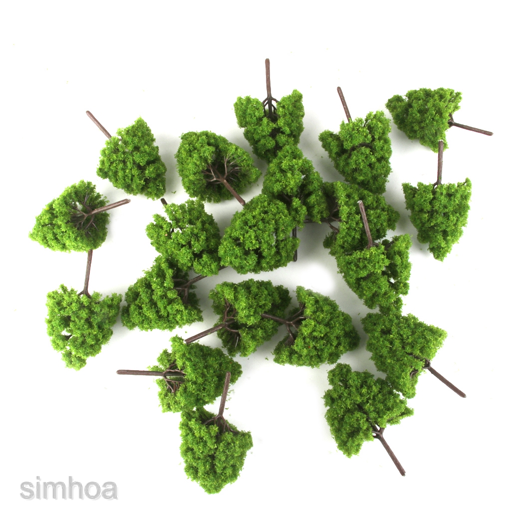 Set 25 Mô Hình Cây Thông Trang Trí Phong Cảnh Tỉ Lệ 1 / 150