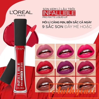 Son kem lì LOreal Infallible Pro Matte Liquid Lip L’Oreal 300-318 6.3ml