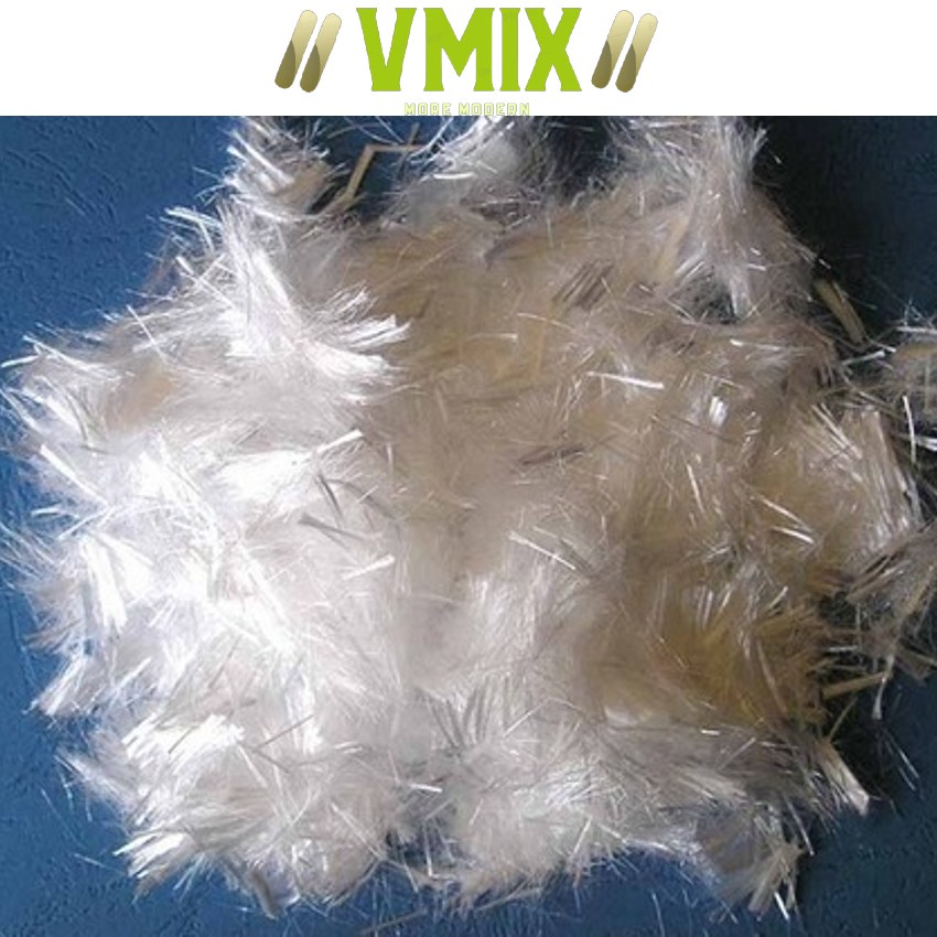 Sợi Polypropylene  gia cường trong bê tông hoặc gia cường trong phào chỉ thạch cao .vmixvmietnam