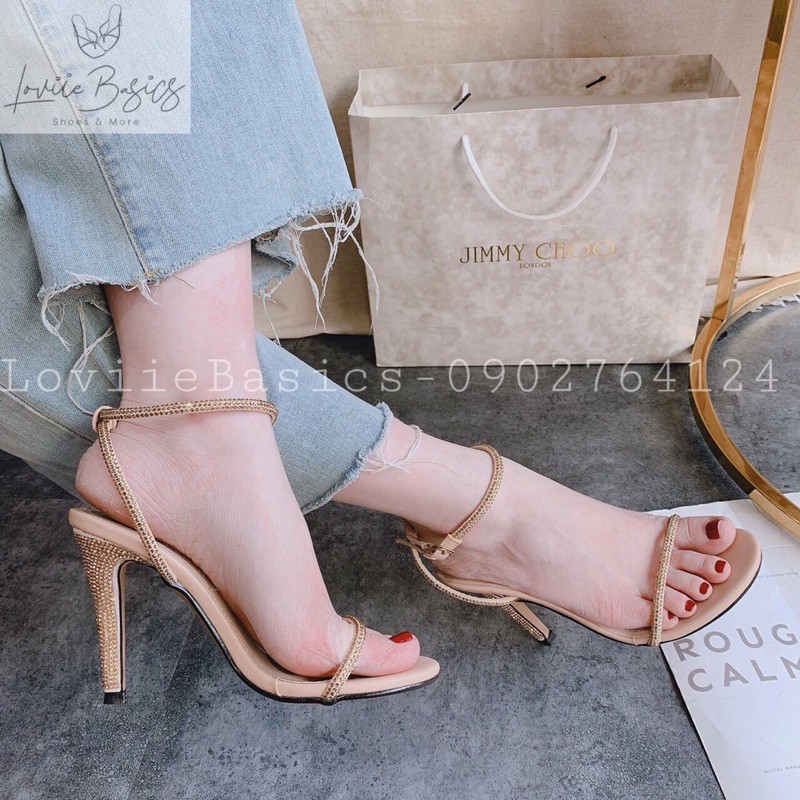 SANDAL CAO GÓT LOVIIE BASICS- GUỐC SANDAL NỮ 7 PHÂN - SANDAL NỮ ĐẾ NHỌN - GIÀY CAO GÓT QUAI NGANG NHUYỄN G200728