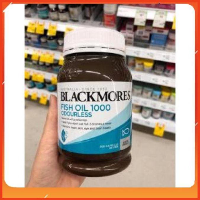 Dầu cá omega Blackmore úc   400 viên không mùi