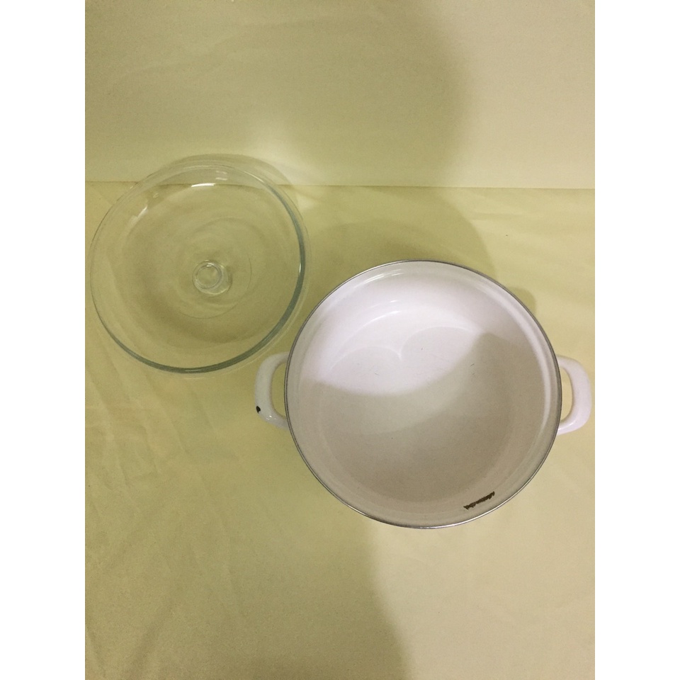 Nồi men nội địa Nhật (made in Thailan), size 21.5cm, cao 10cm (mã 707), Dùng được bếp từ