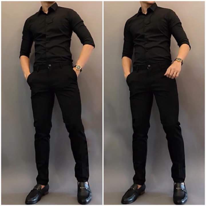 Quần âu nam vải trơn co giãn phong cách hàn quốc Cam Kết Giống Hình (Cam kết giống hình) | BigBuy360 - bigbuy360.vn