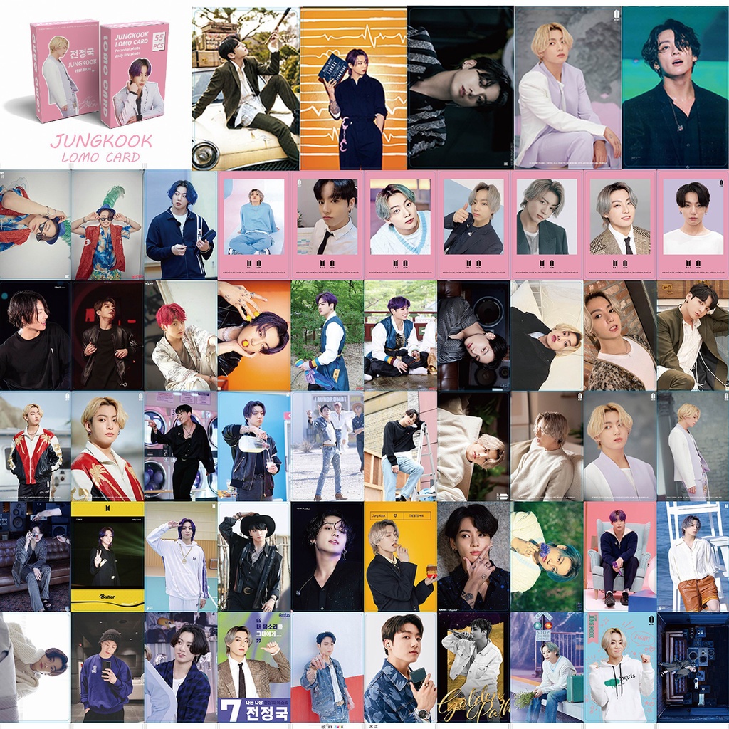 Hộp 54 Thẻ Ảnh Lomo Các Thành Viên Nhóm Nhạc Bts