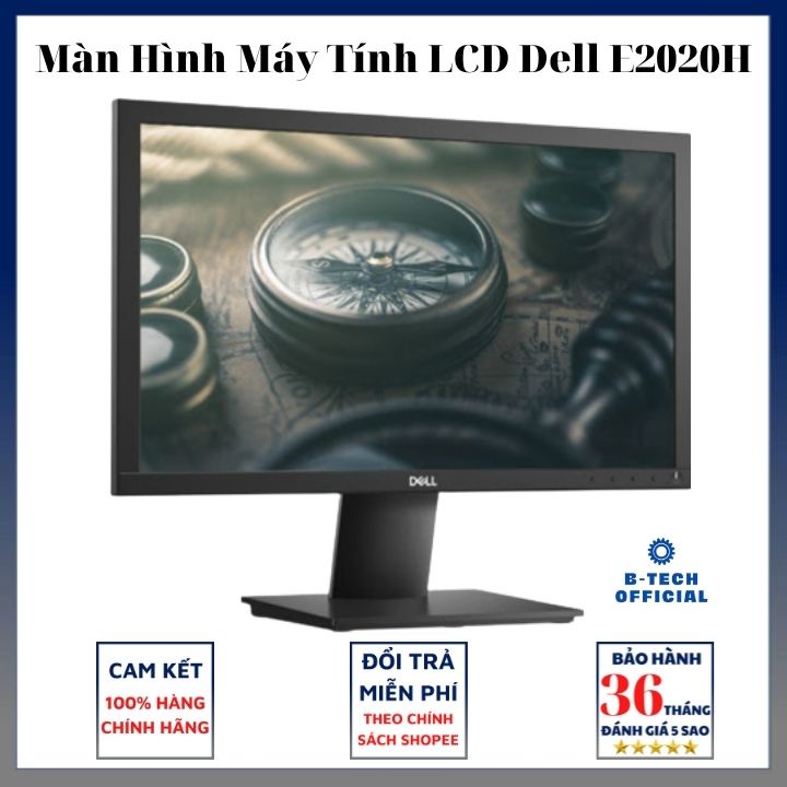 Màn Hình Dell E2020H 19.5INCH/ 1600 x 900/ VGA/ DP/ LED/ BLACK/ 3Yrs Bảo Hành 36 Tháng