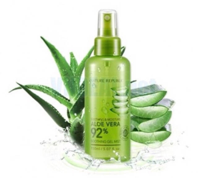 XỊT KHOÁNG SOOTHING &amp; MOISTURE ALOE VERA 92% SOOTHING GEL MIST