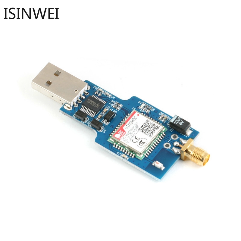 Mô-đun chuyển đổi USB sang GSM GPRS SIM800C bốn băng tần cho SMS có ăng-ten chất lượng cao