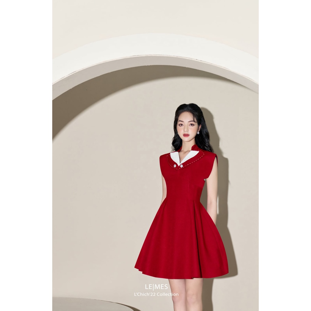 LEMES - Đầm xòe chữ A Sam