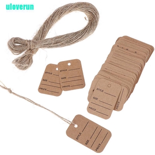 Set 100 Thẻ Ghi Giá Tiền Bằng Dây Treo Tiện Dụng