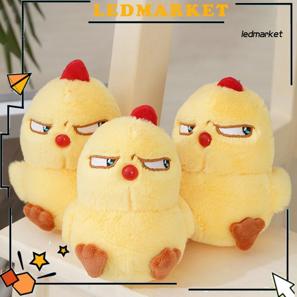 Gấu Bông Plush Móc Khóa Hình Gà Con Giận Dữ Dễ Thương Trọng Lượng Nhẹ Trang Trí Ba Lô