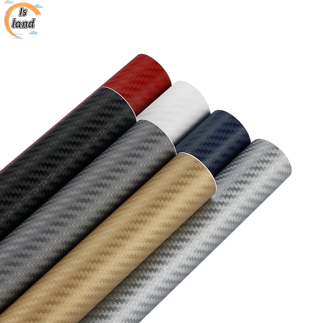 Miếng Dán 3D Bằng Sợi Carbon 30cmx127cm Trang Trí Xe Hơi/ Xe Máy