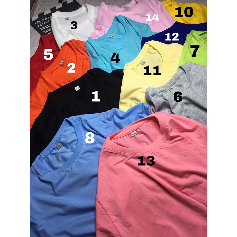 [ RẺ VÔ ĐỊCH ][NHIỀU MÀU] Áo Thun trơn Nam Nữ cổ tròn chỉ từ 28k