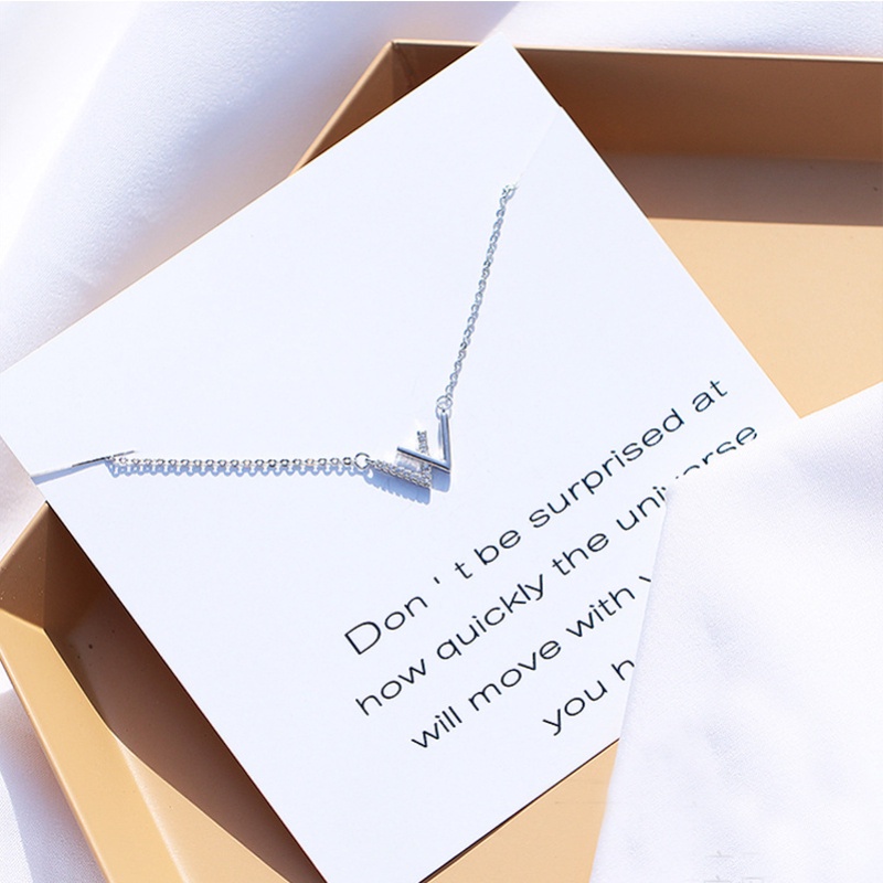 Vòng cổ nữ hình chữ V đơn giản thời trang Vòng cổ xương đòn nâng cao