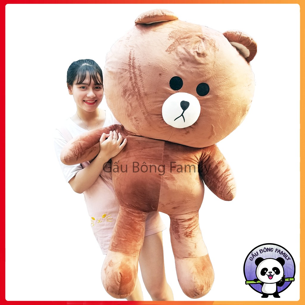 Gấu Brown 1M5 khổ vải cao cấp loại 1 size 1m3