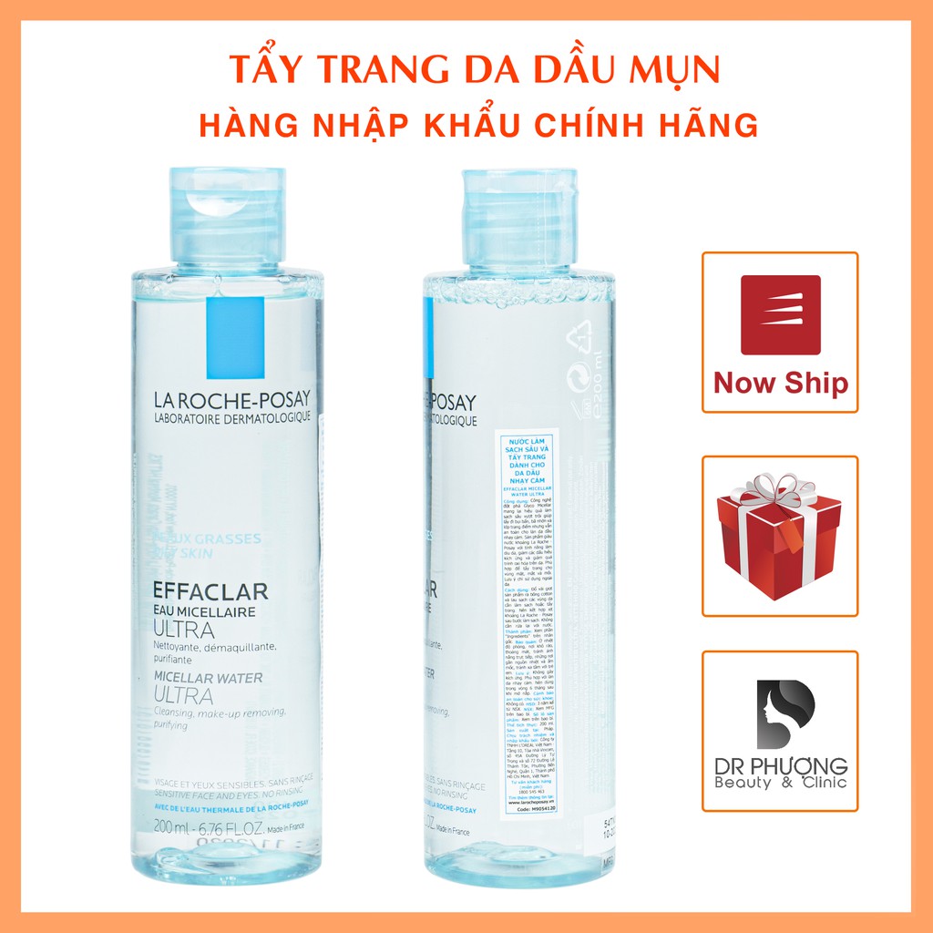 Tẩy trang cho da dầu mụn Laroche Posay Effaclar Micellar Water