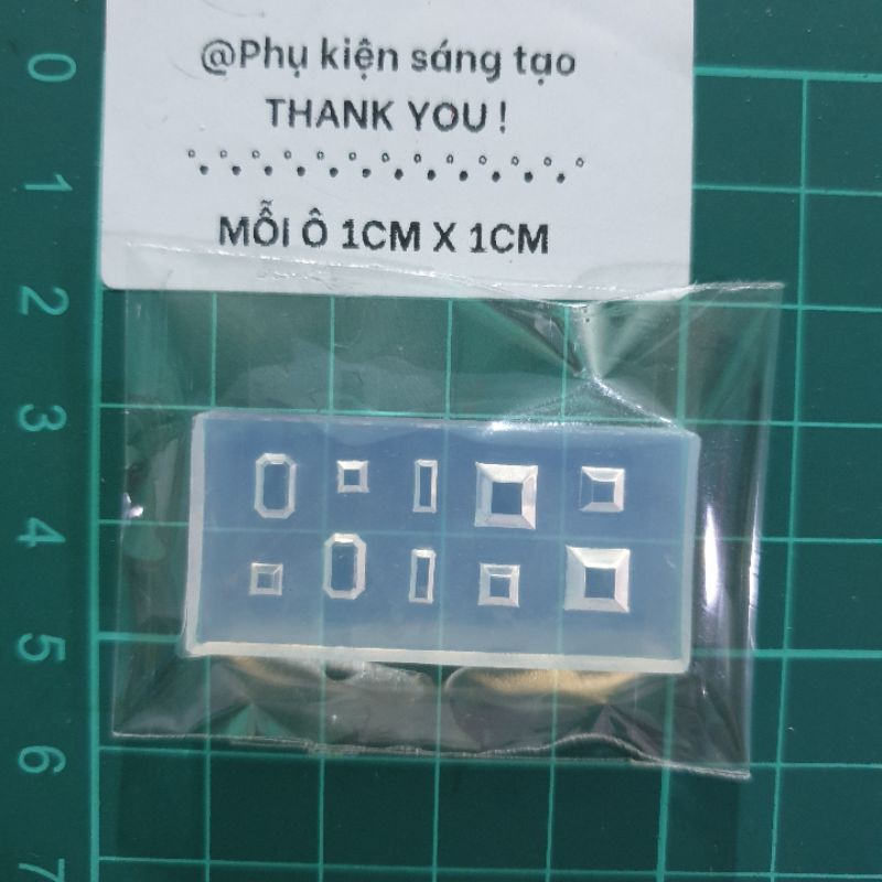 Khuôn silicon nail-resin đúc hạt đá Z-104