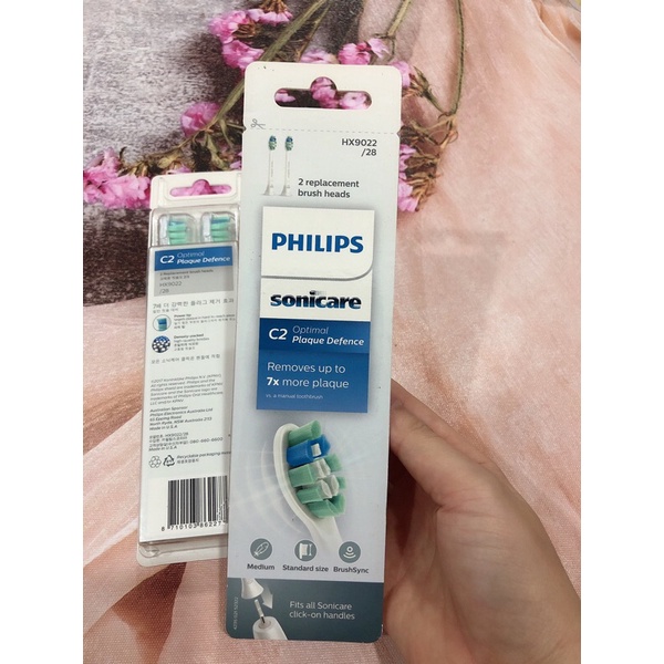 Đầu bàn chải điện Philips Sonicare C2 hộp 2 đầu