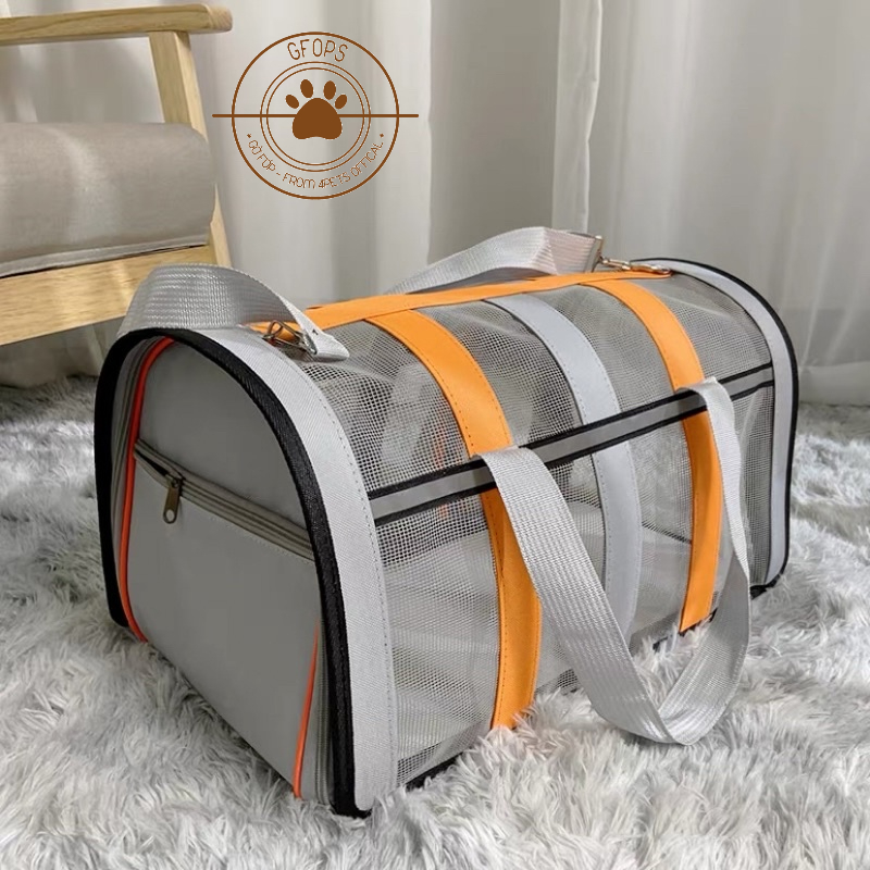 [Rẻ vô địch]Túi lưới vận chuyển thú cưng siêu thoáng có phản quang - 4pets official