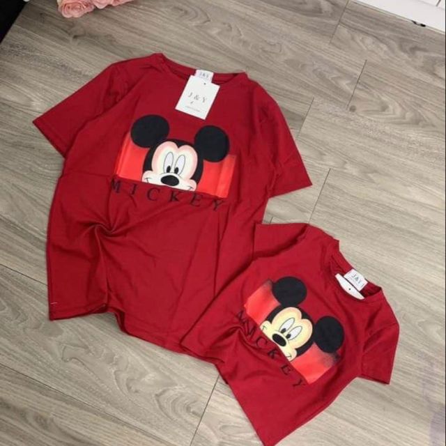 Áo mickey mẹ và bé