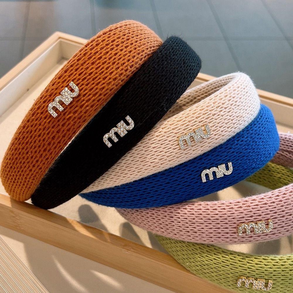 Cài Tóc Đan Len Màu Trơn Thời Trang Mùa Đông Xinh Xắn Cho Nữ 2life