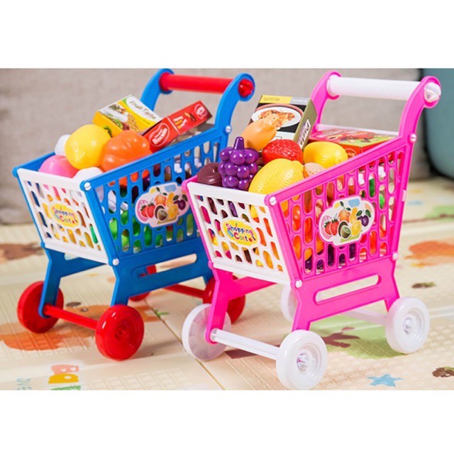 Đồ Chơi Xe Đẩy Siêu Thị Mini Cao 57cm Dành Cho Bé