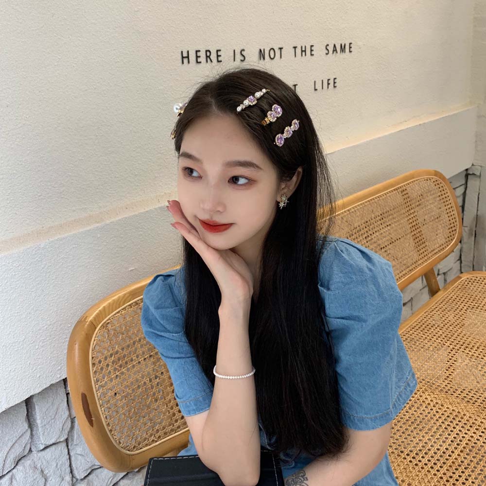 Kẹp Tóc Đính Ngọc Trai Giả Thời Trang Cho Nữ