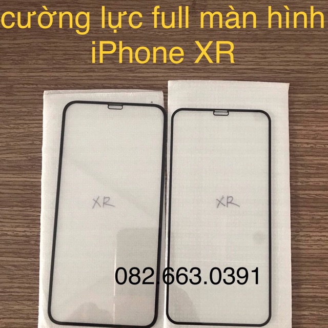 Cường lực iPhone xr full màn hình, full keo và kính trong suốt bền đẹp